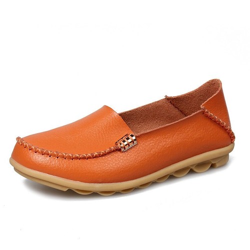 Damen Flats Schuhe Slipper Echtleder Halbschuhe Mokassins Halbschuhe Flats - Bild 35 von 40