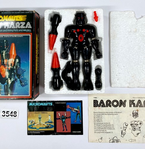 Vintage Original 1977 Mego Micronauts BARON KARZA in Box - Imagen 3 de 21