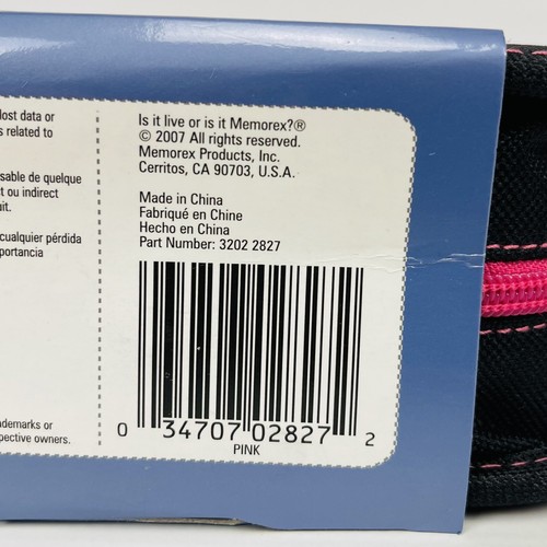 Funda de viaje CD x DVD deportiva Memorex sostiene 48 con cremallera rosa negra rosa - Imagen 8 de 21