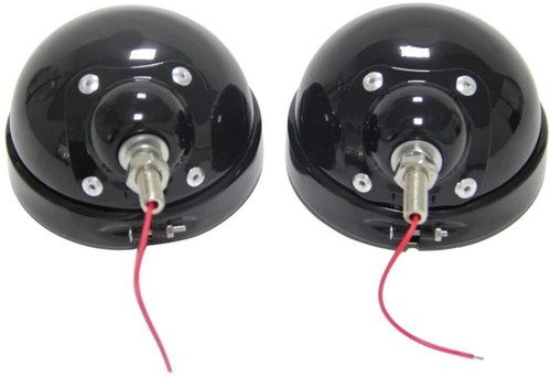 Pair Motorcycle 4.5" Inch Fog Light Passing Spot Lights Housing For Harley Black - Picture 11 of 12