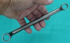Vintage INDESTRO No. 732 Offset Double Box Wrench 5/8" x 11/16" x 9-3/4"  Cr-V