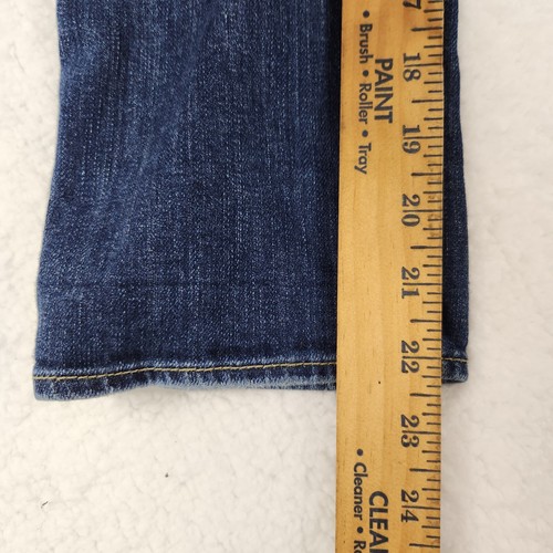 Abercrombie And Fitch Jeans Girls 14 Blue Denim Stretch Pockets Whiskers - Picture 7 of 13