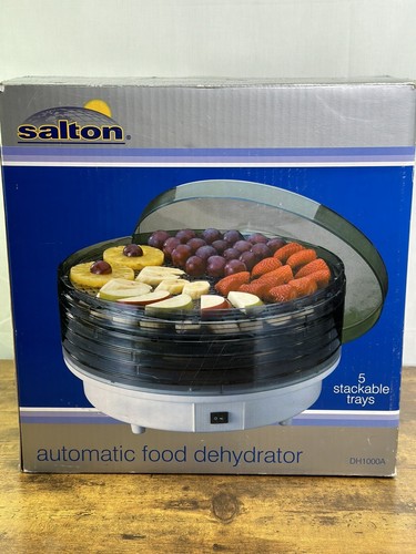 Salton 5 Tier Stackable Automatic Food Dehydrator Model DH1000A New open box - Picture 3 of 6
