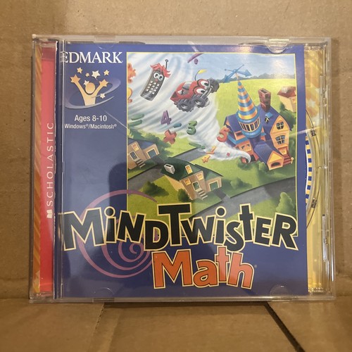 Mind Twister Math Ages 8-10 PC Educational Edmark Cd Rom - 第 1/2 張圖片