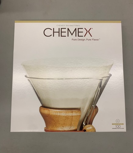 CHEMEX Unfolded Circle Filters!  100-Pack FP-1, Classic Pourover Coffee Filter - Picture 1 of 7