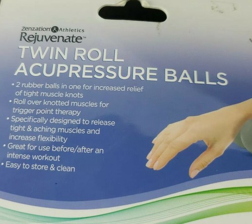 Bolas de Goma de Acupresión Doble Rollo Rejuvenecer Nuevas Zenzation Atletismo Músculos - Imagen 3 de 3
