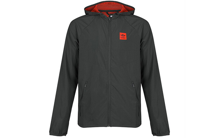 повседневная спортивная ветровка с капюшоном adidas Originals Trefoil Dekum, упаковываемая в пакет