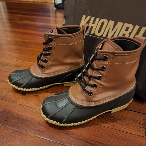 NEW Womens Khombu Montana Duck Winter Rain Boots Tan size 2 - Picture 6 of 11