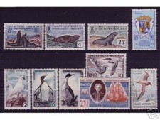 TIMBRE  TAAF  ANNEE COMPLETE     1959  NEUF   SANS CHARNIERE.