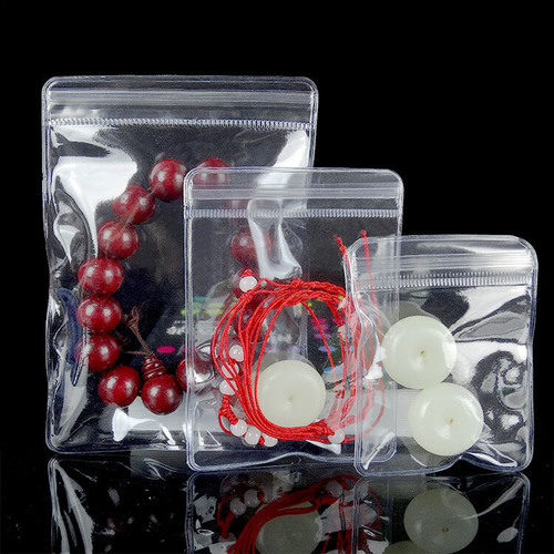 100 * Verdicken PVC Druckverschlussbeutel Klar Antioxidation Kunststoff Schmuck Beutel - Bild 1 von 5