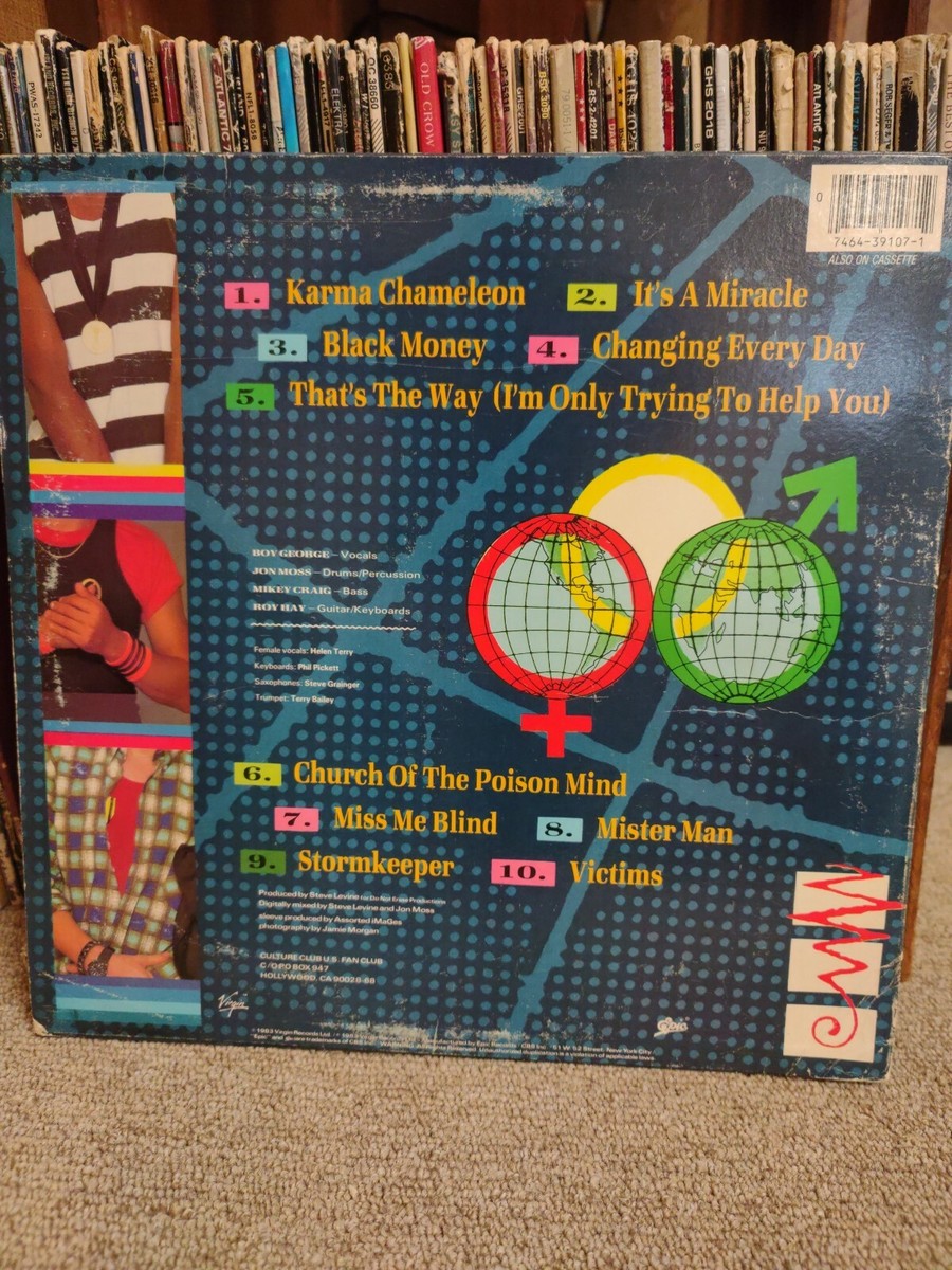 Culture Club Colour By Numbers 1983 classic pop rock vinyl LP Boy