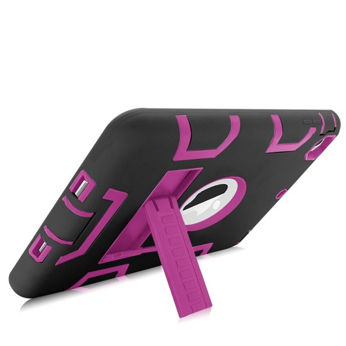 Stoßfeste Hartkunststoff Gummi Abdeckung Etui Ständer für Apple iPad Mini 1/2/3 - Bild 28 von 51