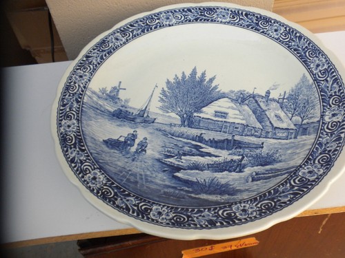 Sammlerstück GROSSER 15-16" Teller Boch Holland Sammelteller - Bild 4 von 6