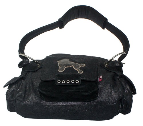 Poodlebag Friday red rot Umhängetasche Handtasche Henkeltasche mit Pudel Motiv - Bild 3 von 4