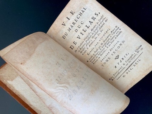 Vie du Maréchal Duc de Villars - seconde édition - 4 tomes - Bosange, 1792 - Picture 9 of 18