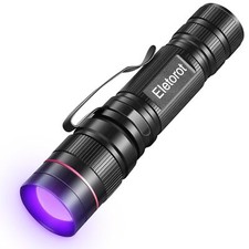 Eletorot Torcia UV, Lampada UV 395 NM Ultravioletti Zoomable Blacklight Luce uv 
