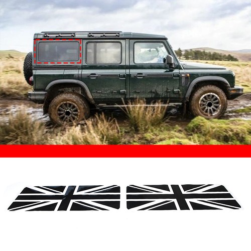 Union Jack Heck Viertel Glas Aufkleber Vinyl Trim Sticker für Ineos Grenadier 2020+ - Bild 2 von 13