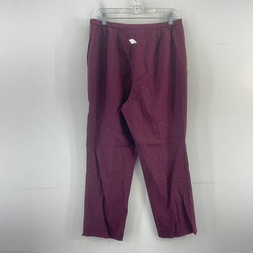 Appleseeds Purple Linen-Rayon High-Waisted Pants Women’s Size 16 Petite NWT - Picture 2 of 4