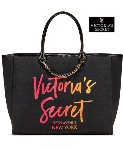 Borsa da spiaggia Victoria's Secret Angel City catena nuova con etichette nera, bianca e regalo! - Foto 5 di 24