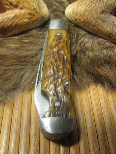 Vintage. est. 1930/40 IMPERIAL of PROV. R.I. 2 Bladed Jack Pocket Knife - Picture 12 of 18
