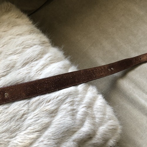 Men’s Leather Brown Woven Pattern Belt 49 in Greg Norman Genuine - Picture 9 of 14