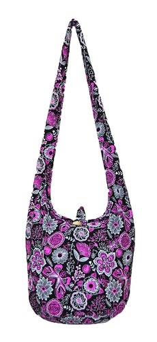 SALE Thai Hippie Hobo Sling Schulter Umhängetasche Handtasche Schmetterling Blume Boho - Bild 8 von 9