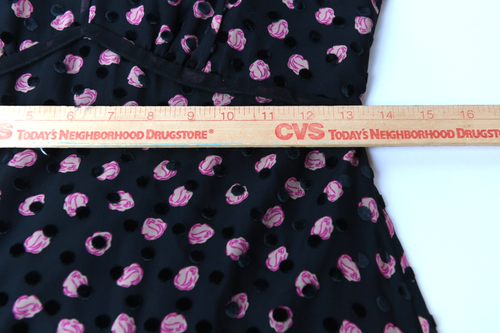 Diane von Furstenberg DVF Damen Kleid Gr. 2 Seide schwarz rosa Blumen klassisch - Bild 9 von 10