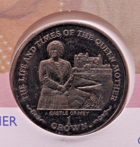 Isle of Man IOM Crown Royal Commemorative Coins EIIR Queen Mother BUNC on covers - Picture 57 of 82