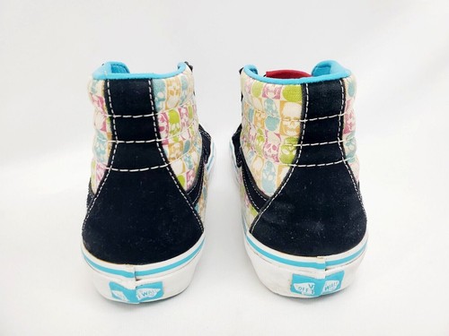 VANS Sk8 Hi SKULL Multi color Suede/Canvas Hi Top Skate Shoes Men 4 Women 5.5 - Picture 5 of 9