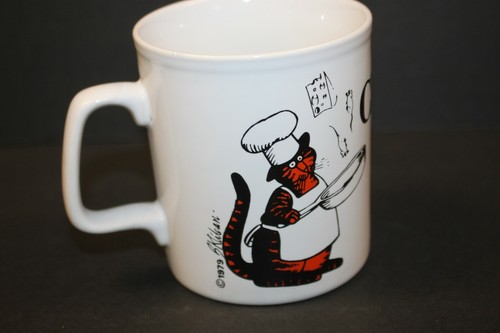 Vintage 1980's Kiln Craft Kliban Cat Coffee Mug CHEFCAT - Picture 3 of 5