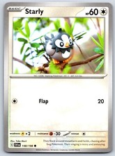 Starly - Scarlet Violet 148/198 Yuka Morii Pokemon Card NM