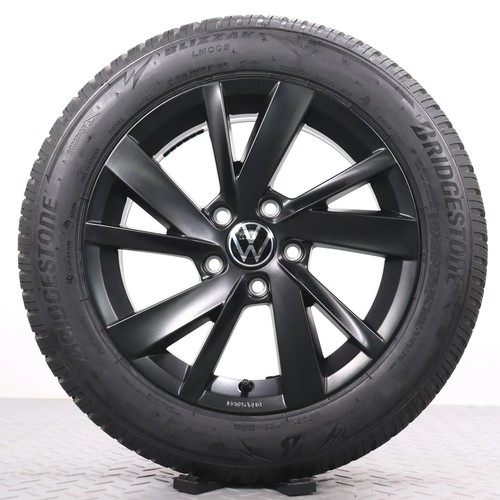 16Zoll Winterräder VW eGolf Original Felgen schwarz matt Winterreifen 205/55R16 - Bild 2 von 8