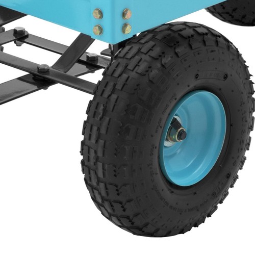 Gartenwagen Transportwagen Handwagen Gitterwagen Luftreifen 2 Ebenen 150 kg - Bild 3 von 5