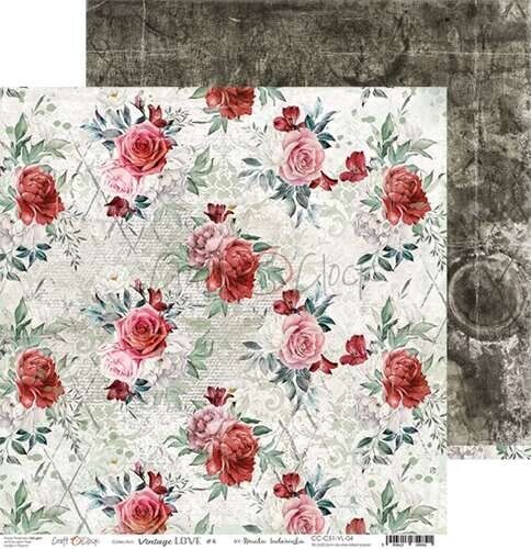 Scrapbooking doppelseitiges Papierset 12x12, HANDWERK O'CLOCK, Vintage Liebe - Bild 5 von 9