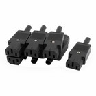 AC 250V 10A IEC 320 C13 Female Power Adapter Connector 7 Pcs