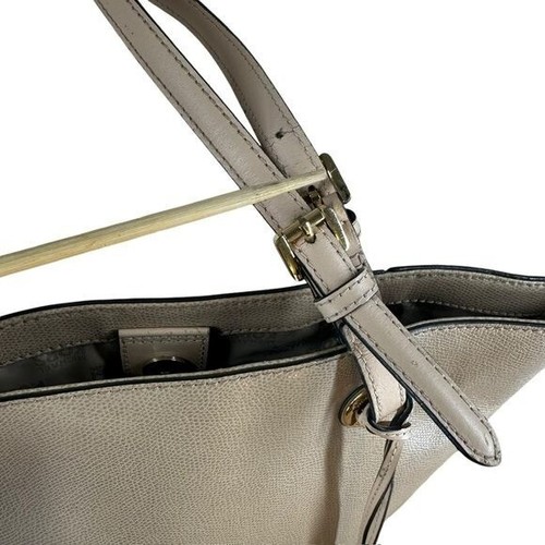 Bolso de Mano Michael Kors MK Desnudo Tostado Jet Set Cartera Clásico Logo Oficina Carrera - Imagen 10 de 15
