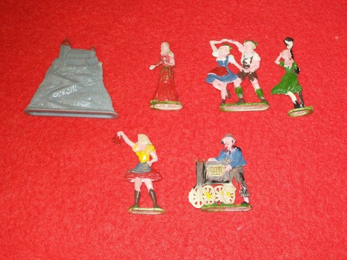 7 Quieta Figuren bemalt aus den 50/60er Jahren + 1 Ü-Ei Figur - Bild 2 von 5