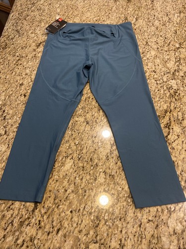 Womens Fitted Under Armour Leggings XLT XL xlarge Fitness Yoga -Blue Teal 23” - Picture 5 of 6