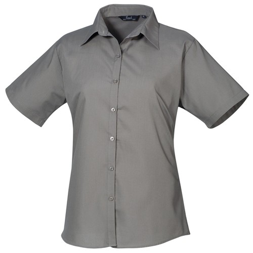 Mujer Blusa Manga Corta Ocio Negocio Camisa Talla Especial Fácil 34-54 (BW302) - Imagen 18 de 21