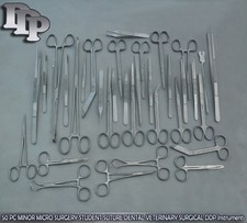 50 PC MINOR MICRO SURGERY STUDENT SUTURE DENTAL VETERINARY SURGICAL, DS-929