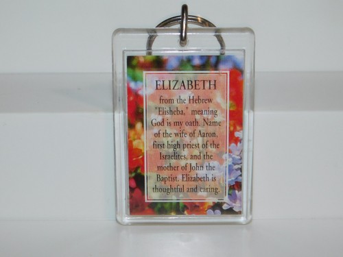 Schlüsselanhänger 5 Stück personalisiert "Elizabeth" - Bild 9 von 10