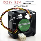 For SUNON KDE1204PKVX-A 4020 DC12V 3.8W 4CM Cooler Cooling Fan 40 x 40 x 20mm