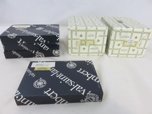 NUOVO set 12 piatti insalata mezzaluna cristallo Val Saint Lambert piatto Margaret 7,5" - Foto 8 di 12