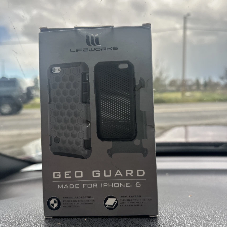 Lifeworks Geo Guard Hecho para iPhone 6 Capas Doble Protección Añadida Gris Foto 3 de 3