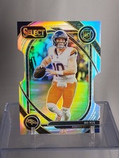 2024 Panini Select Bo Nix RC Silver Prizm Club Level Die Cut #221 Denver Broncos