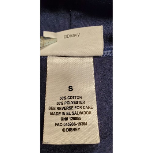 Disneyland Mickey Mouse Since 1955 Navy Blue Hoodie Sweatshirt Size S - Picture 4 of 8