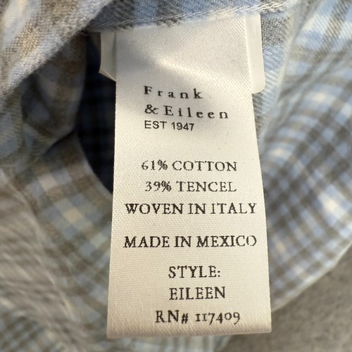 Frank & Eileen "Eileen" italienisches Oversized Flanellhemd Damen XS relaxed kariert - Bild 13 von 13