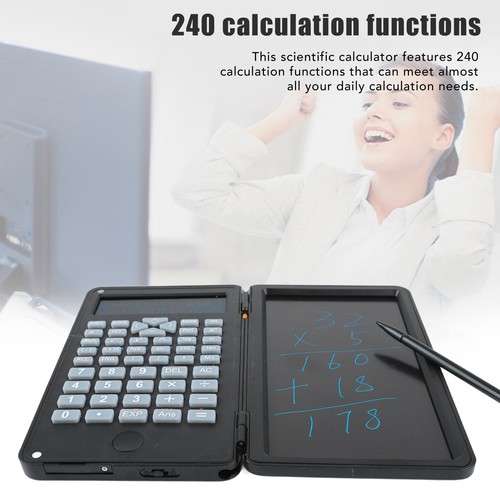 Desktop Calculator Compact Portable 240 Functions Scientific Calculator Writing - Afbeelding 3 van 14