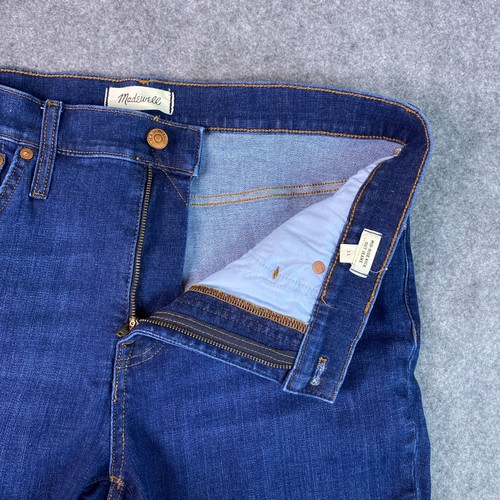 Madewell Jeans donna 31 blu vita media kick out denim elasticizzato pantaloni casual - Foto 8 di 15