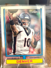 2024 Topps Chrome Bo Nix 1974 Throwback Refractor Rookie RC #74TF-4 Broncos